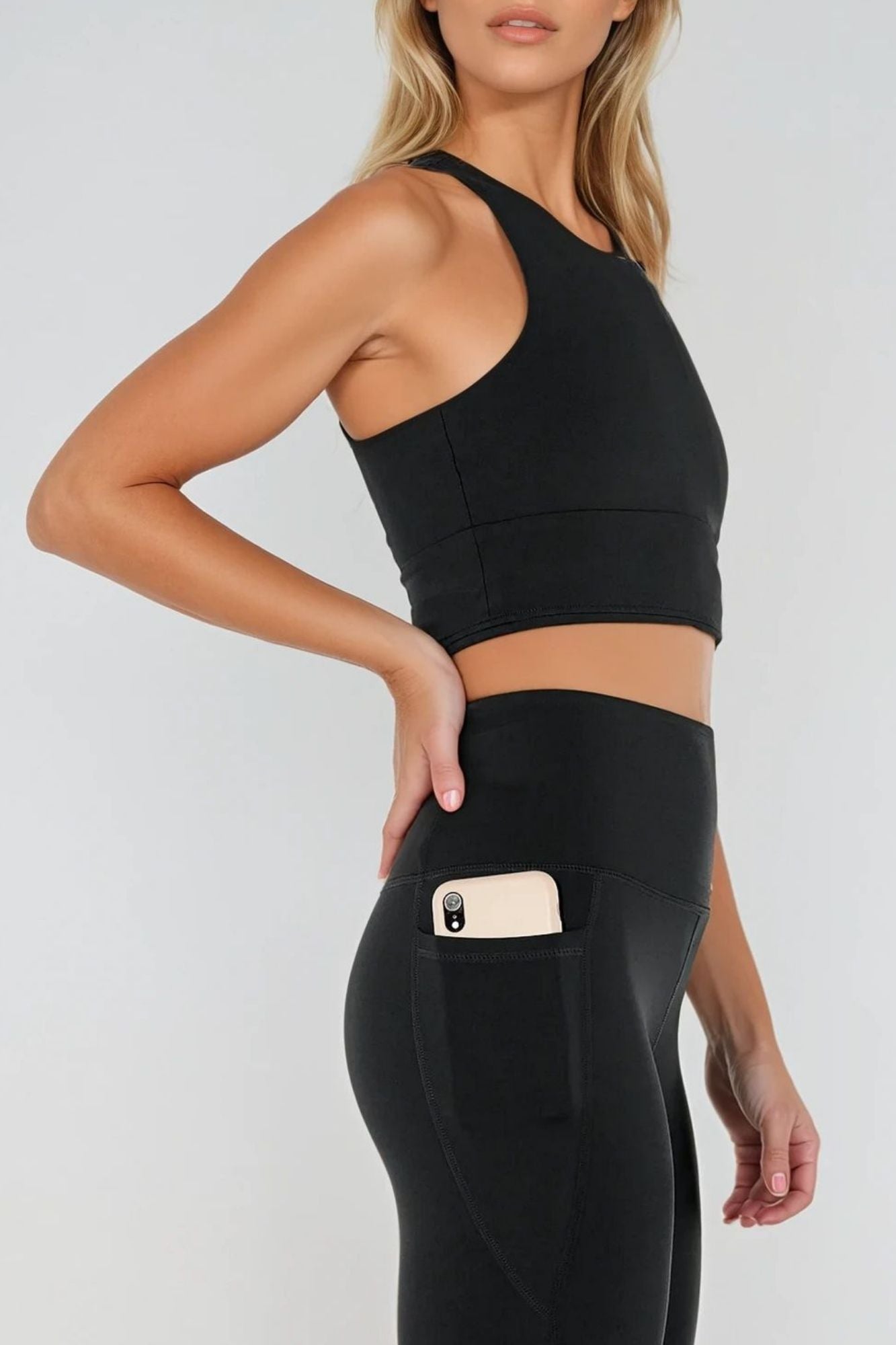 Legging de sculpture longueur 7/8 avec poches