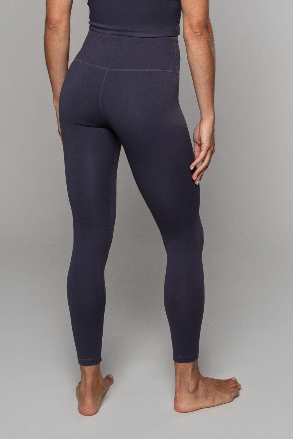 Legging sans coutures taille haute 7/8 coloris graphite