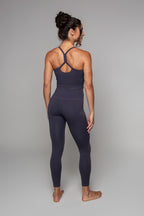 Legging sans coutures taille haute 7/8 coloris graphite