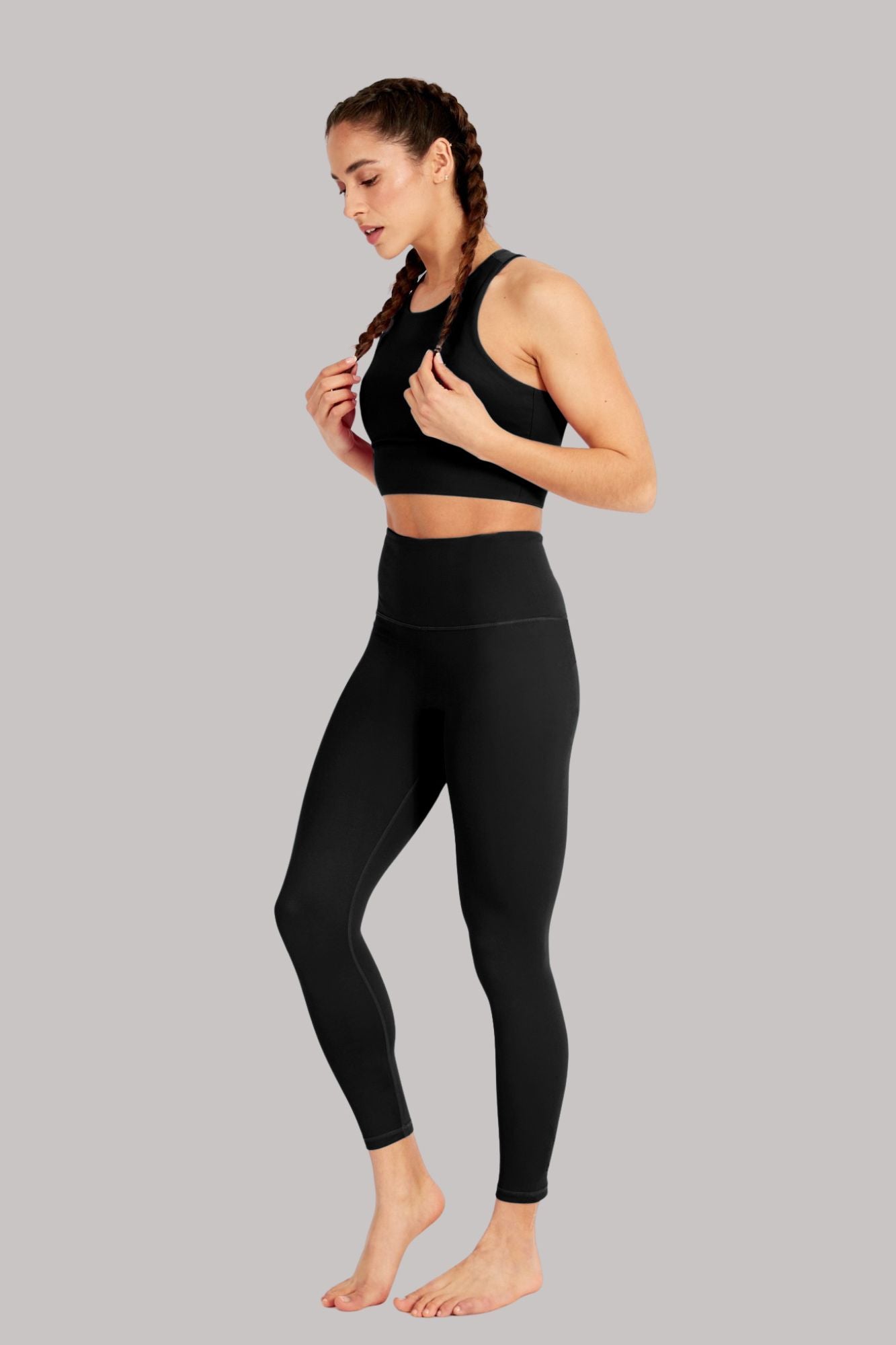 Legging 7/8 sans coutures - Noir