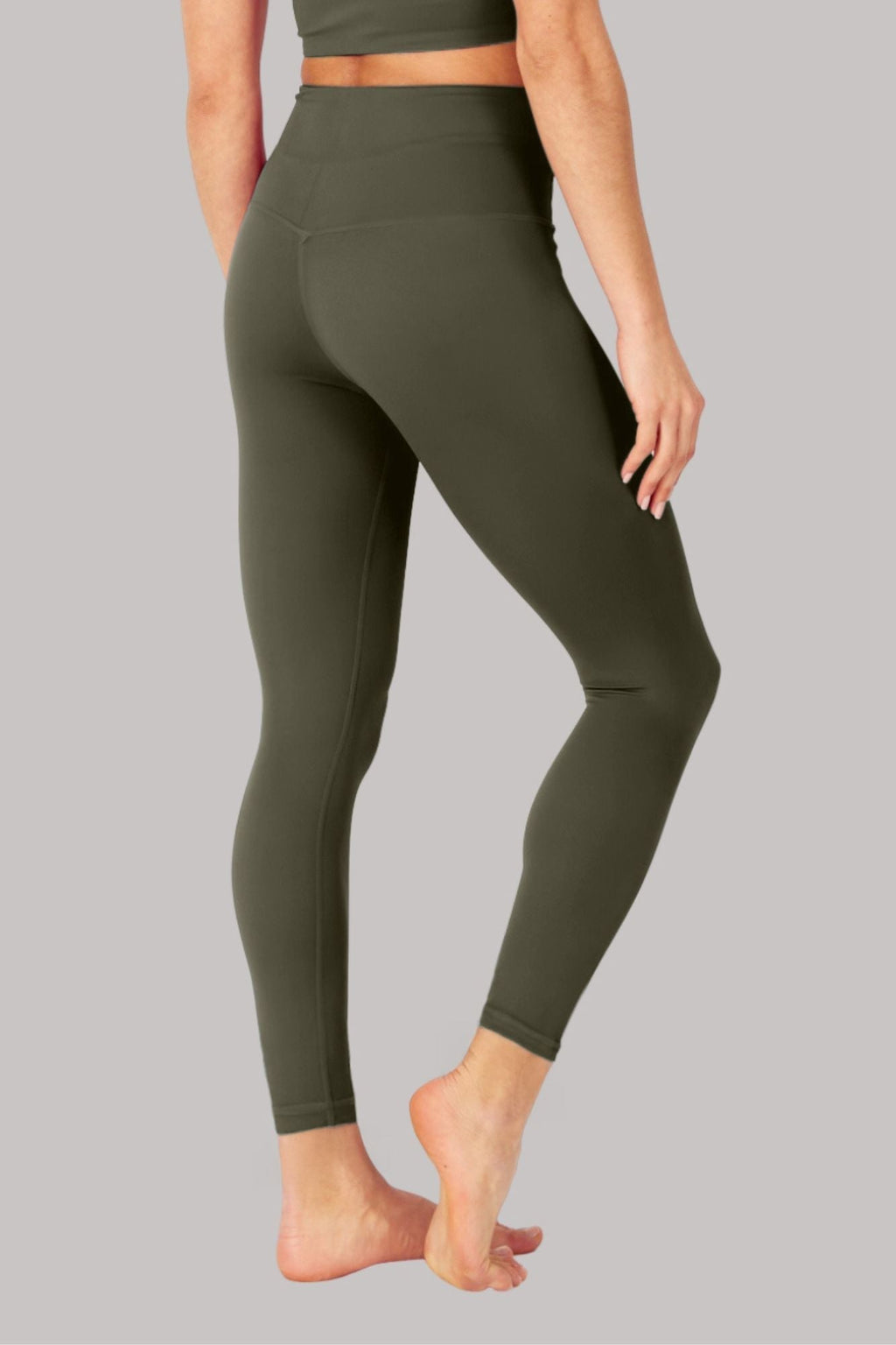 Legging 7/8 sans couture - Olive
