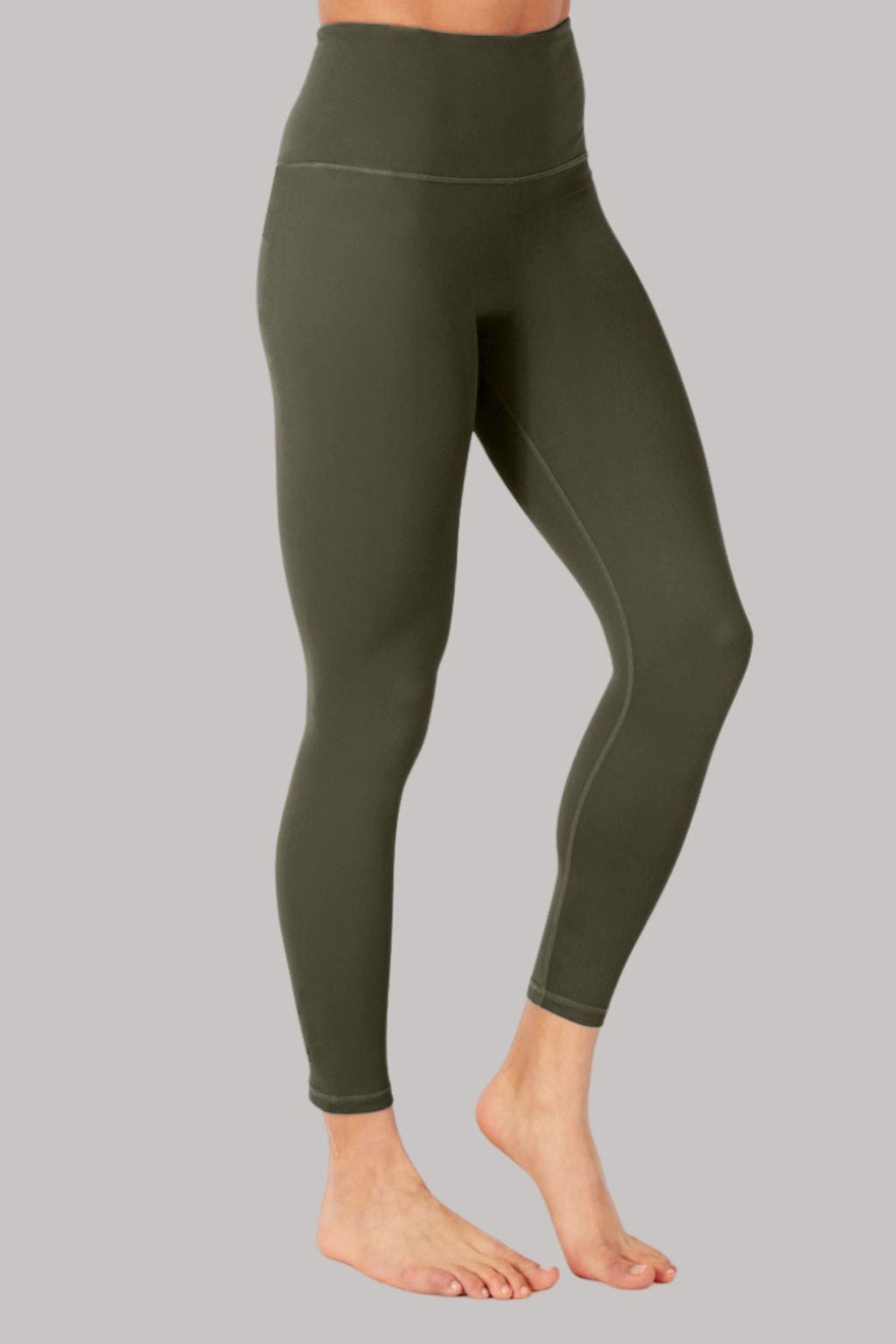 Legging 7/8 sans couture - Olive