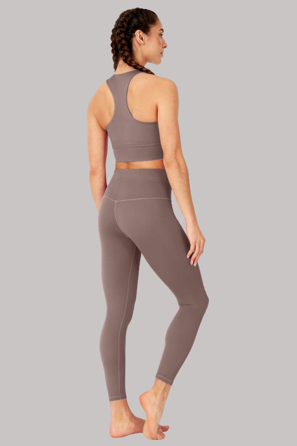 Leggings sans couture 7/8 - Taupe