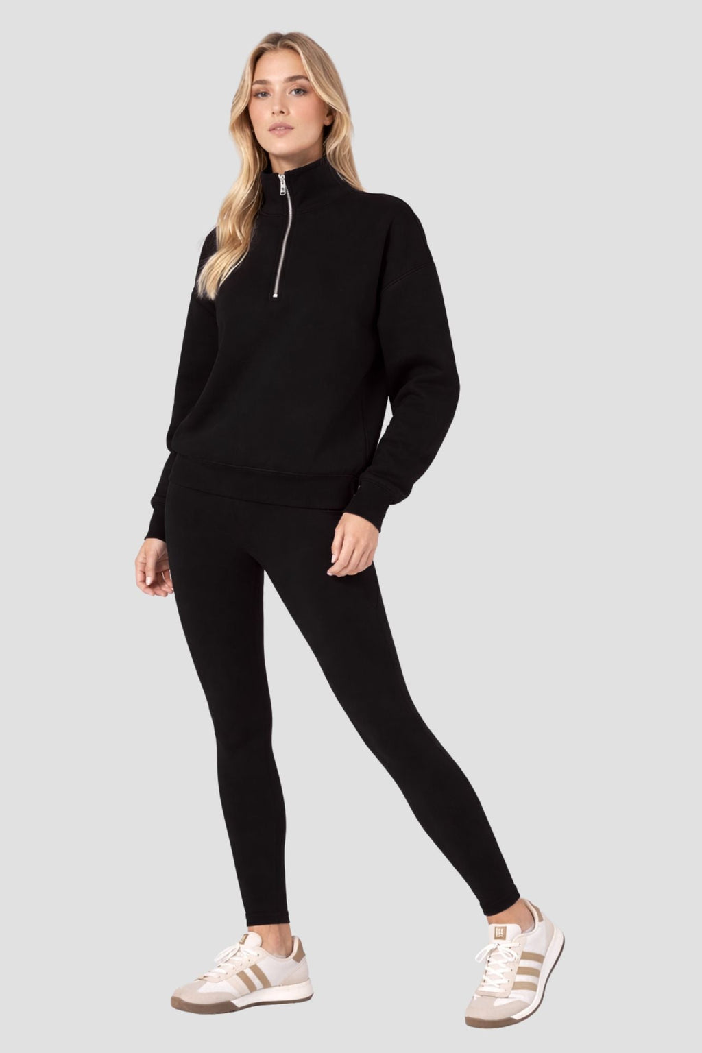 Legging pleine longueur à poches latérales noir