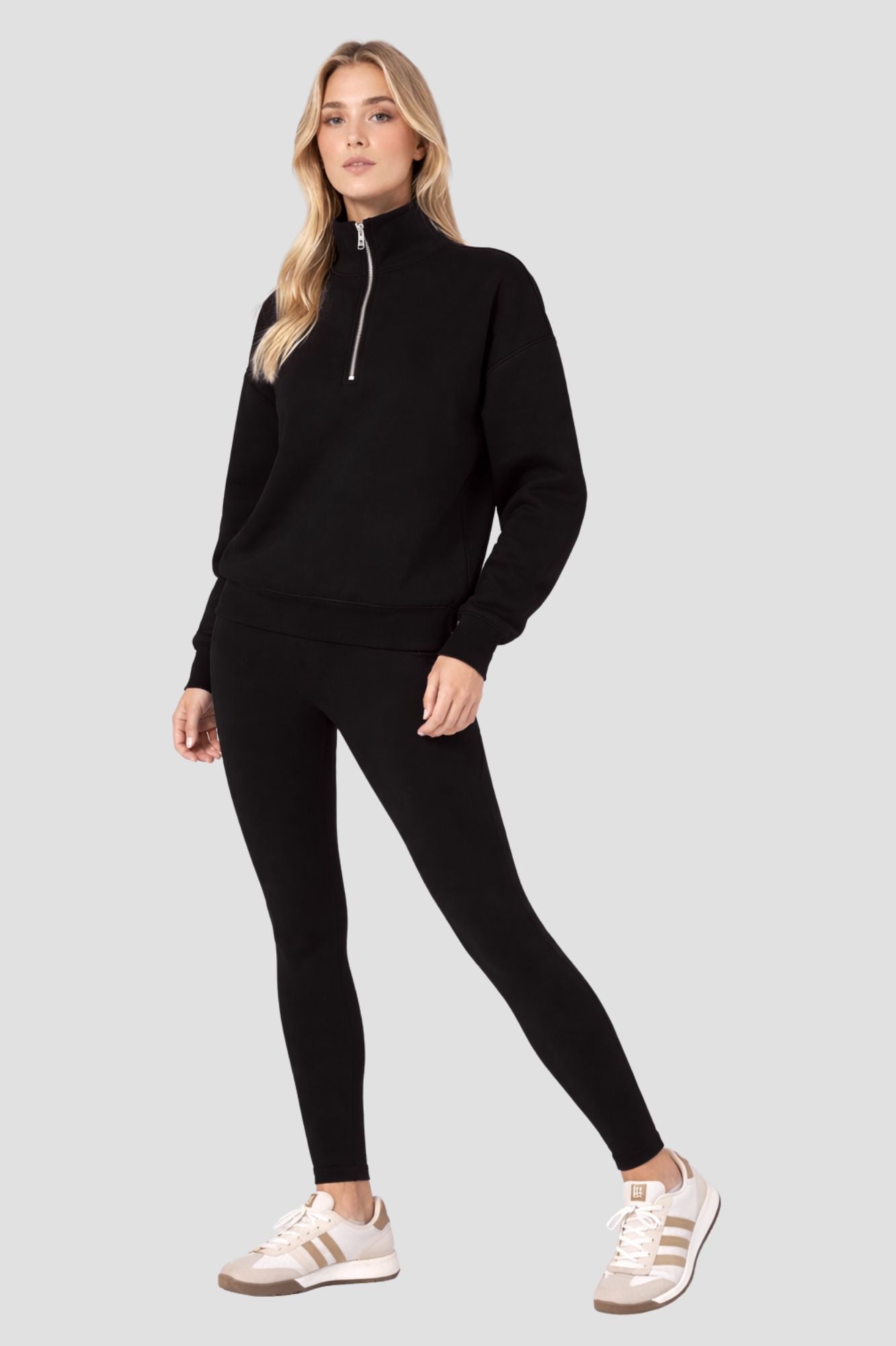 Legging pleine longueur à poches latérales noir