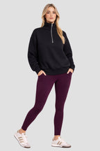 Legging pleine longueur Side Pocket Cerise noire