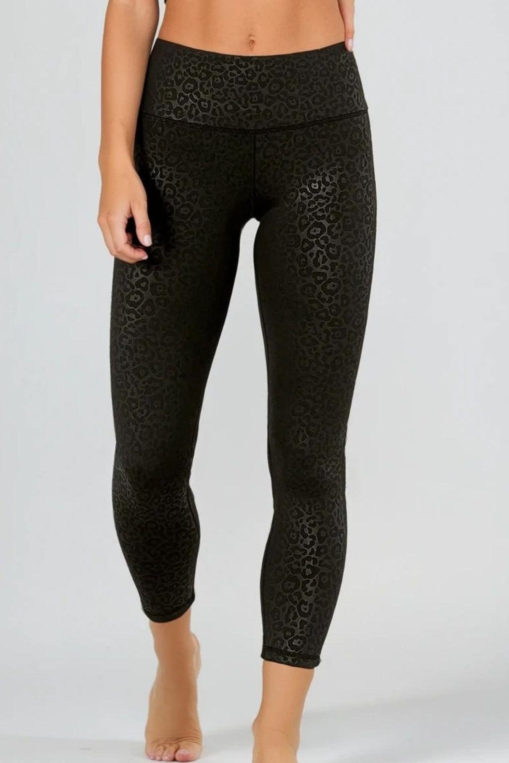 Legging Jet Leopard Taille Haute 7/8