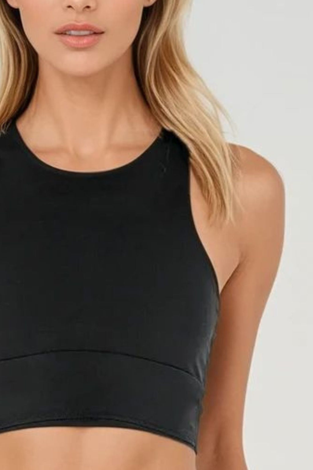 Soutien-gorge court longline noir
