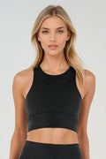 Soutien-gorge court longline noir