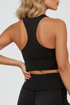 Soutien-gorge court longline noir