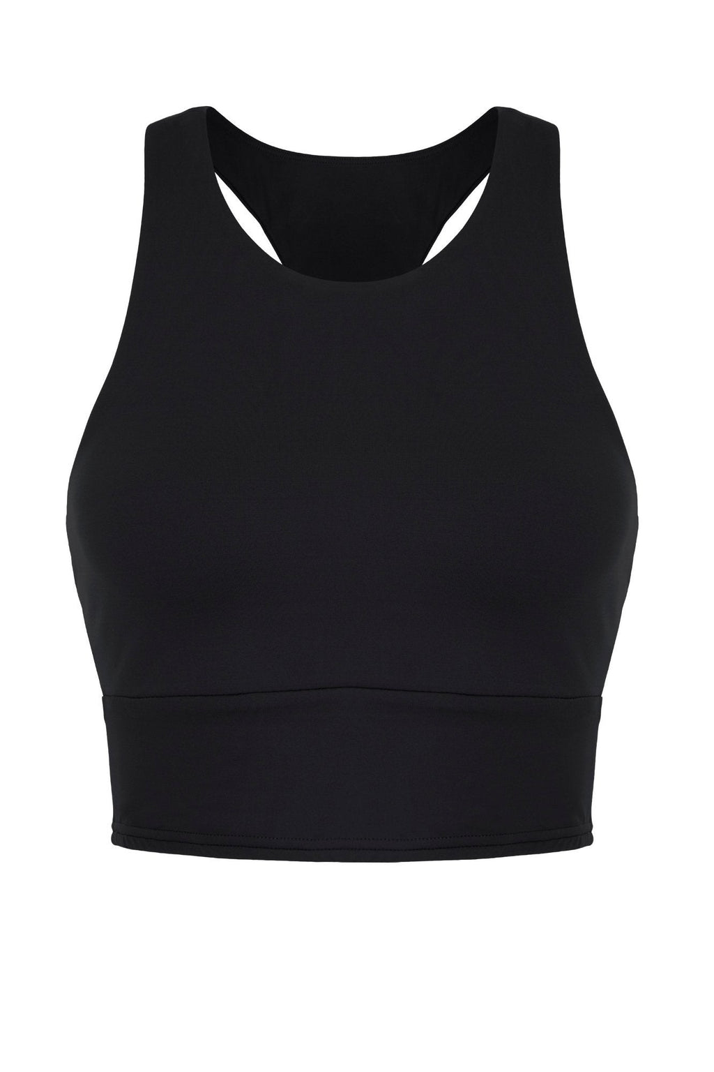 Soutien-gorge court longline noir