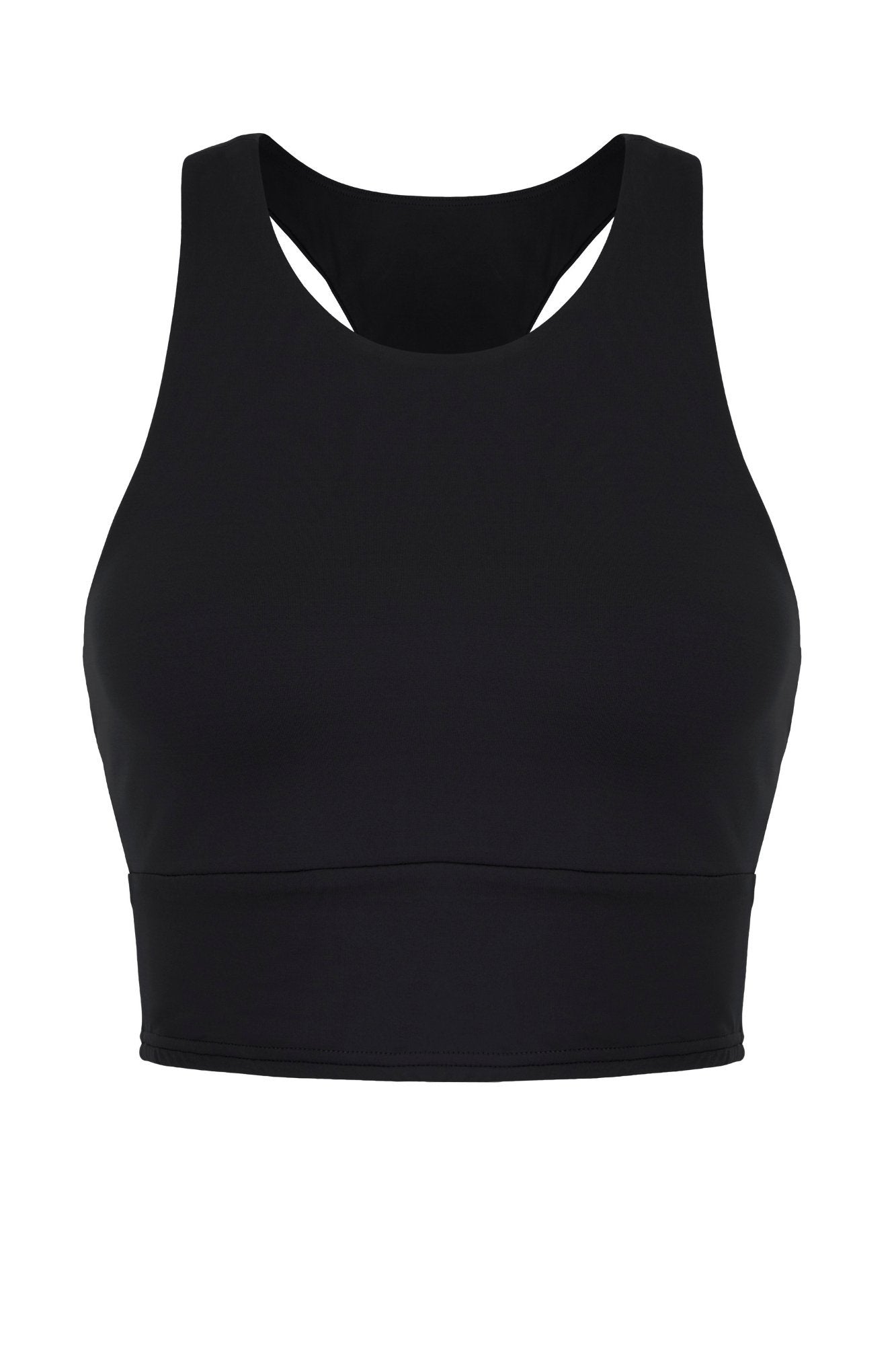Soutien-gorge court longline noir