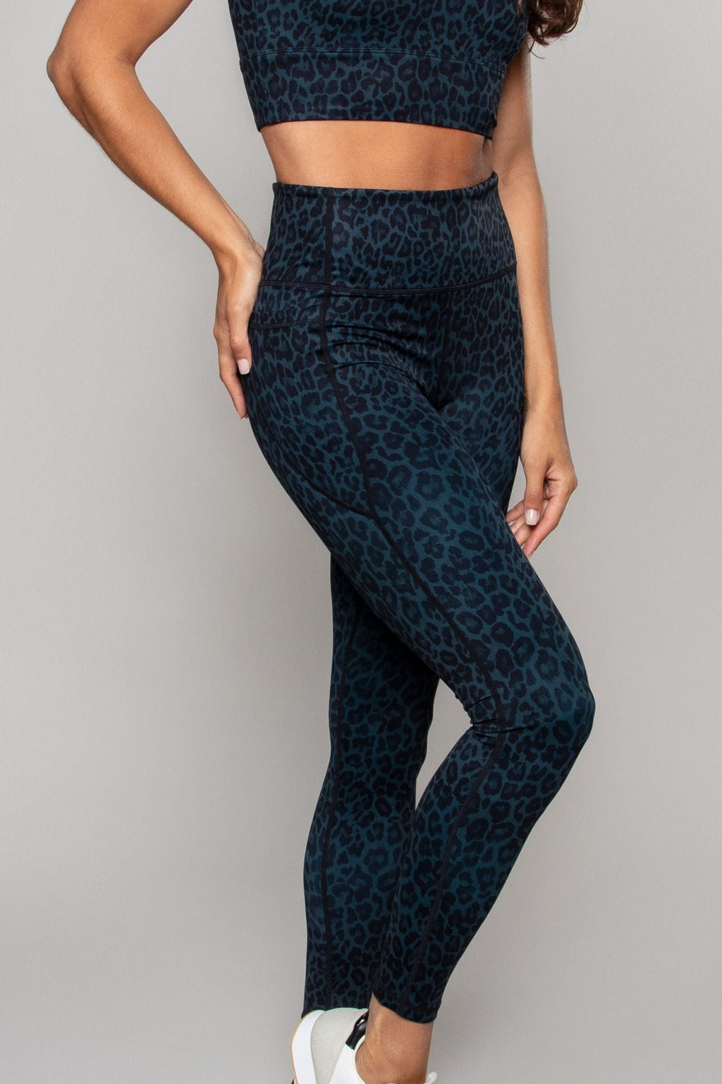 Legging long à poches taille haute