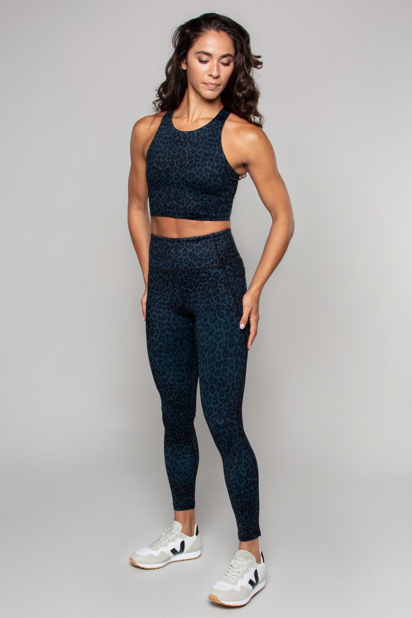 Legging long à poches taille haute