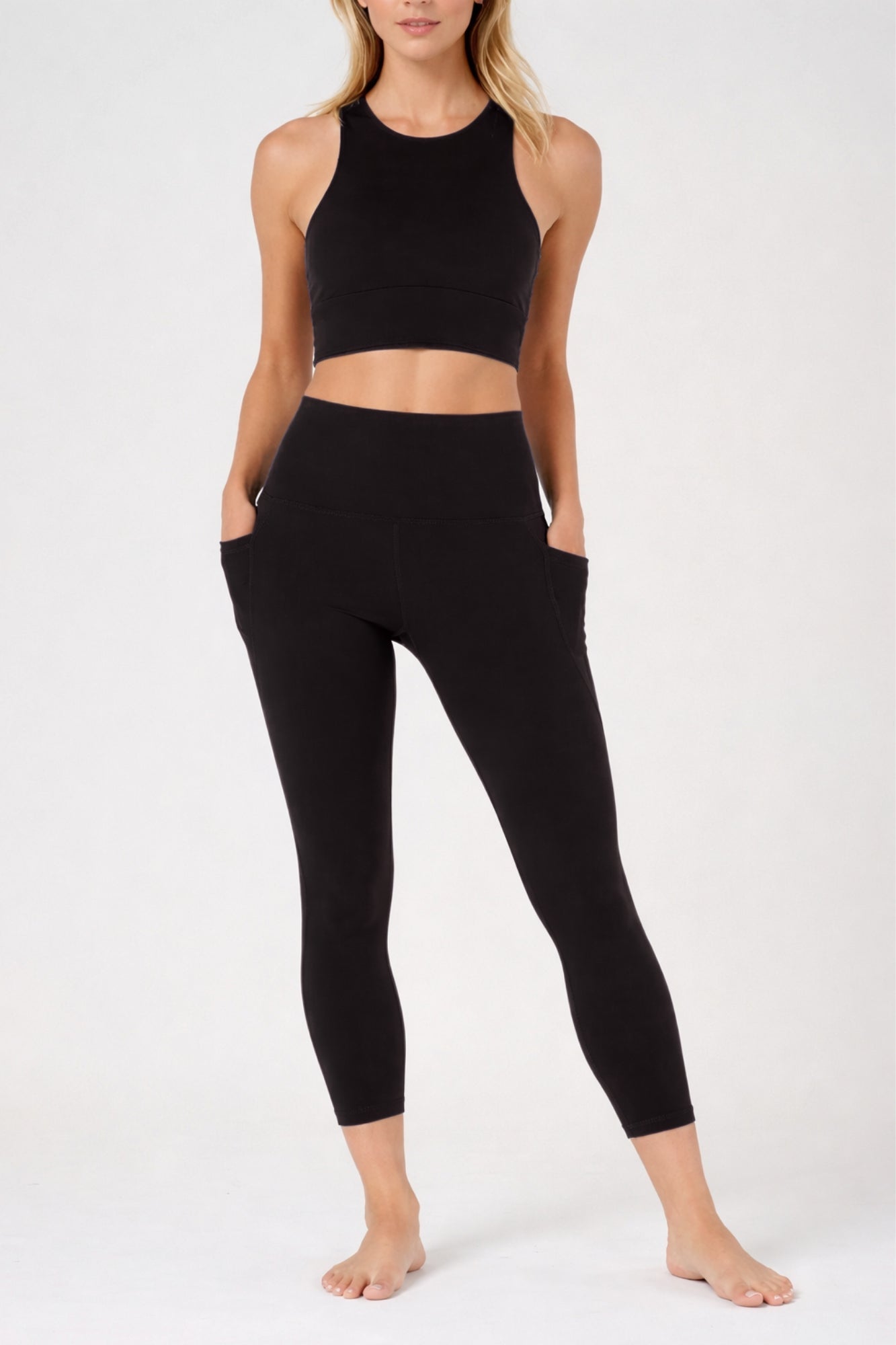 Legging de sculpture longueur 7/8 avec poches