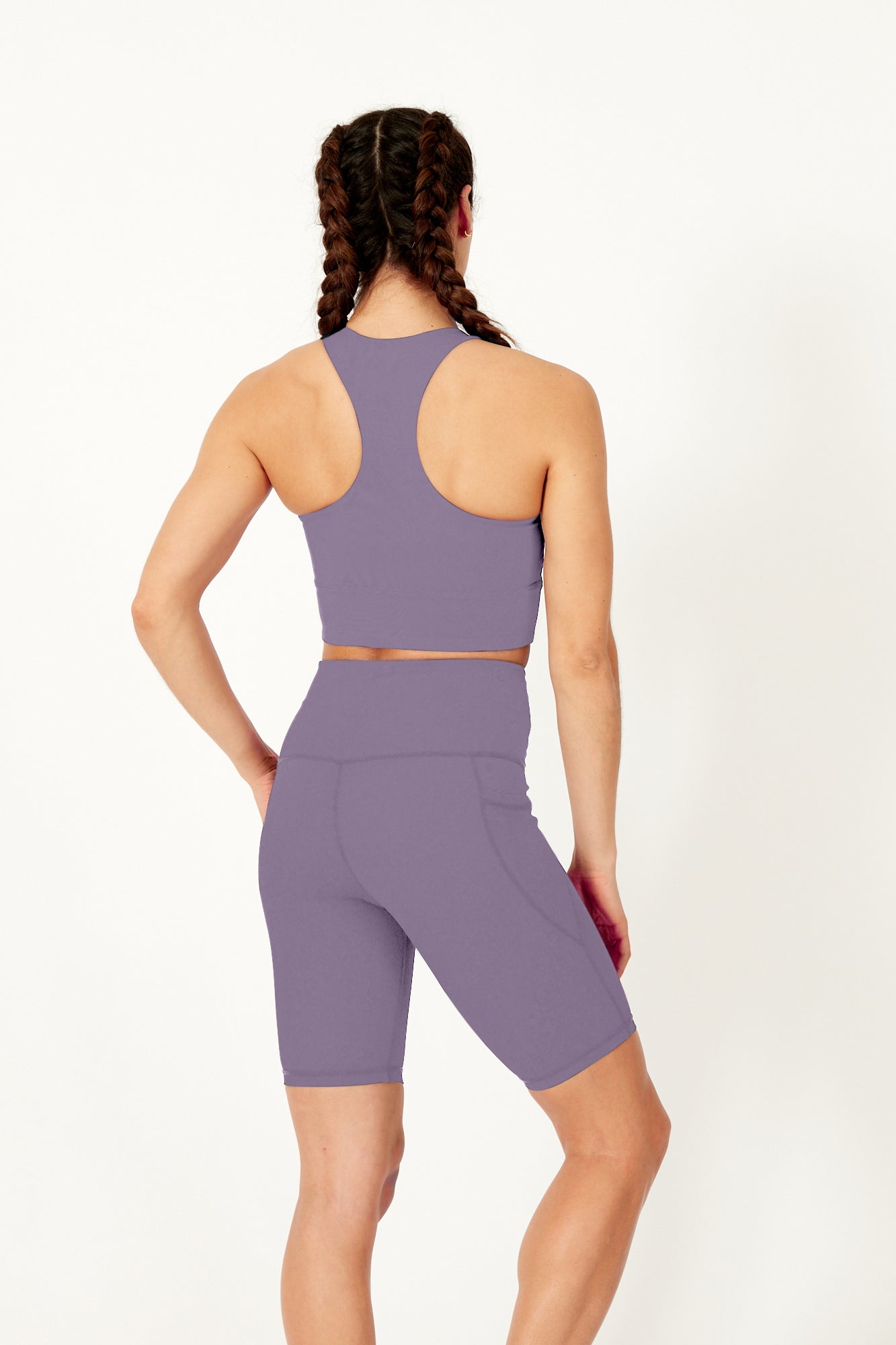 Short de cyclisme sculptant Lavande