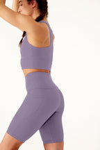 Short de cyclisme sculptant Lavande