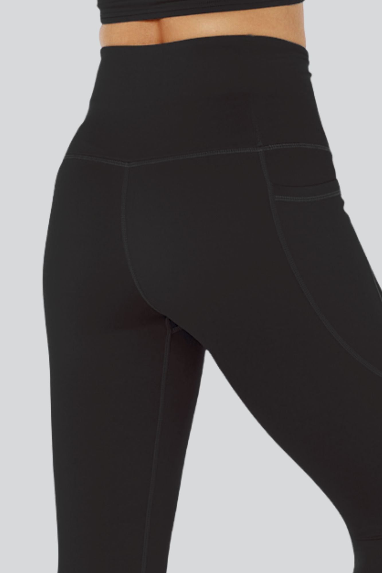 Legging sculptant taille haute pleine longueur avec poches