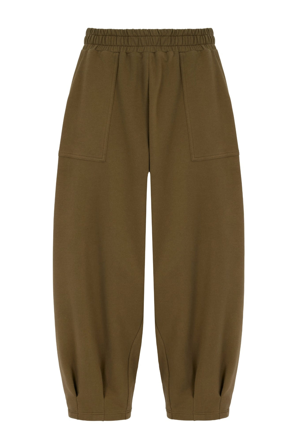 Sloane Pantalon ample coupe tonneau Olive