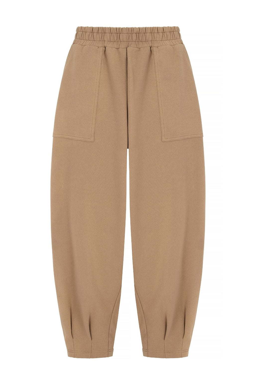 Pantalon Sloane coupe décontractée jambe tonneau sable