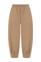 Pantalon Sloane coupe décontractée jambe tonneau sable