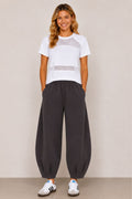 Pantalon coupe ample Sloane Slate