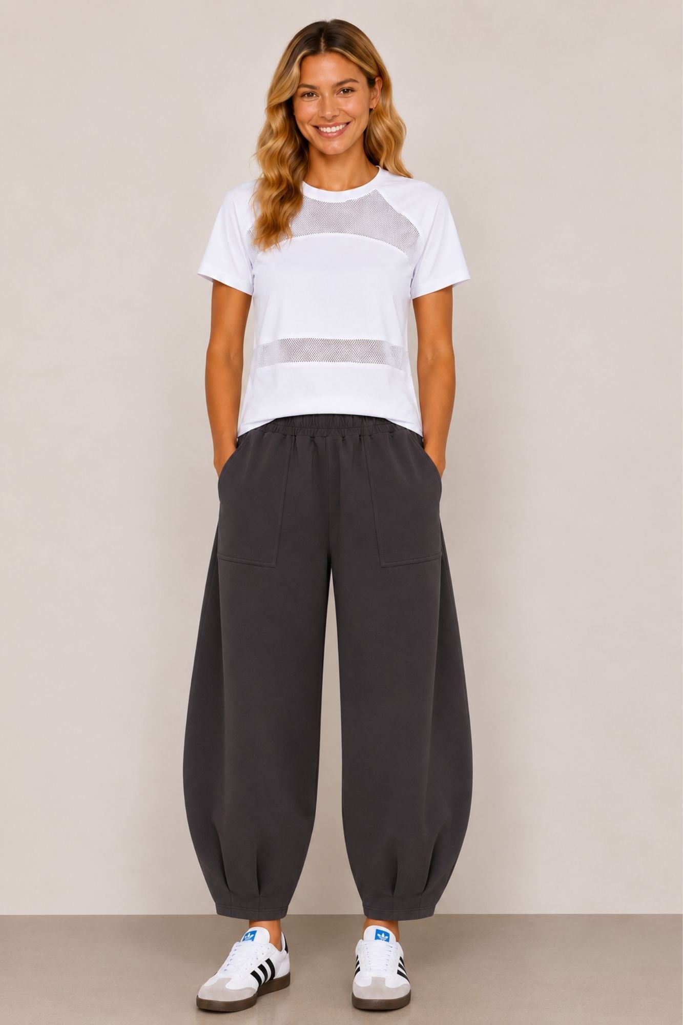 Pantalon coupe ample Sloane Slate