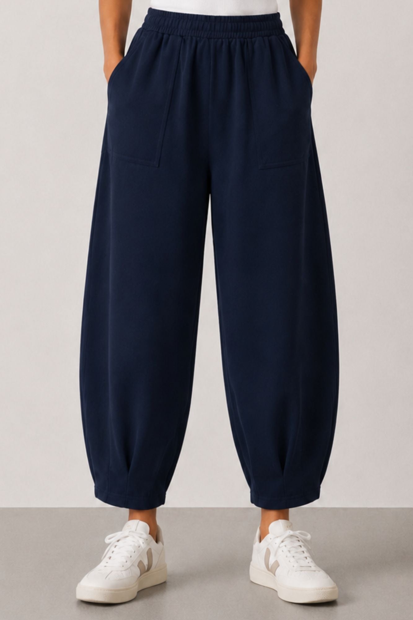 Pantalon large décontracté Sloane marine