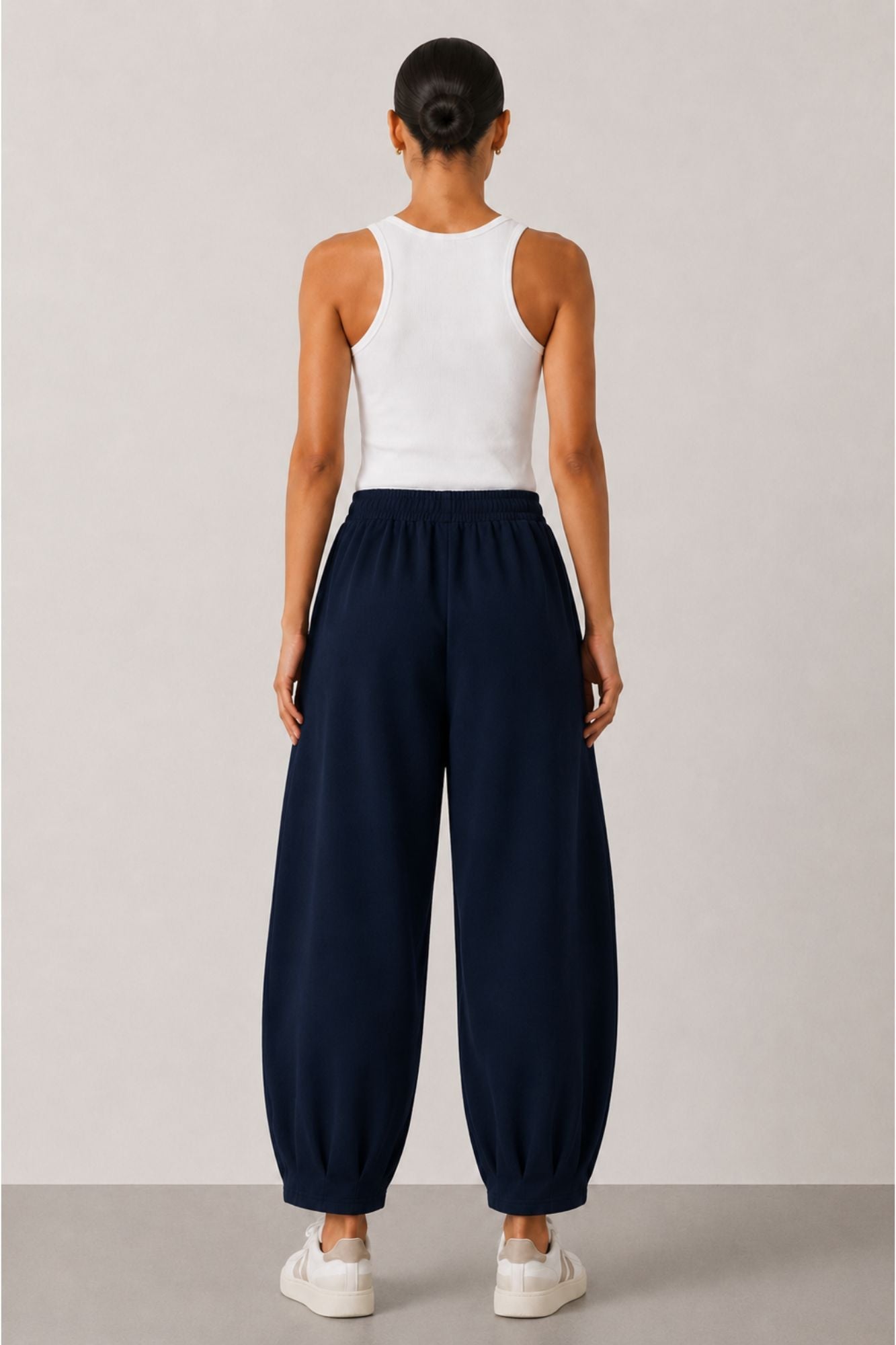 Pantalon large décontracté Sloane marine