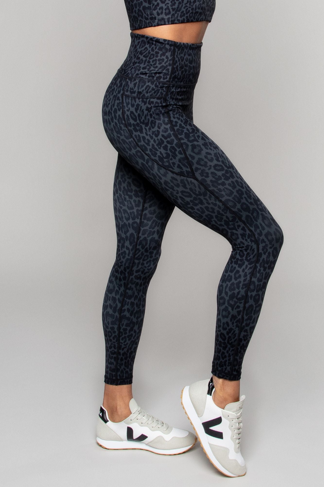 Legging taille haute 7/8 avec poches