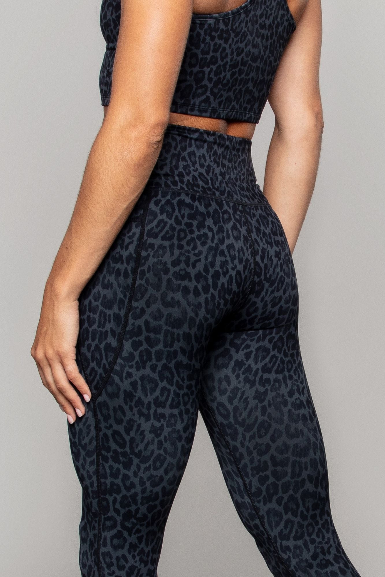 Legging taille haute 7/8 avec poches