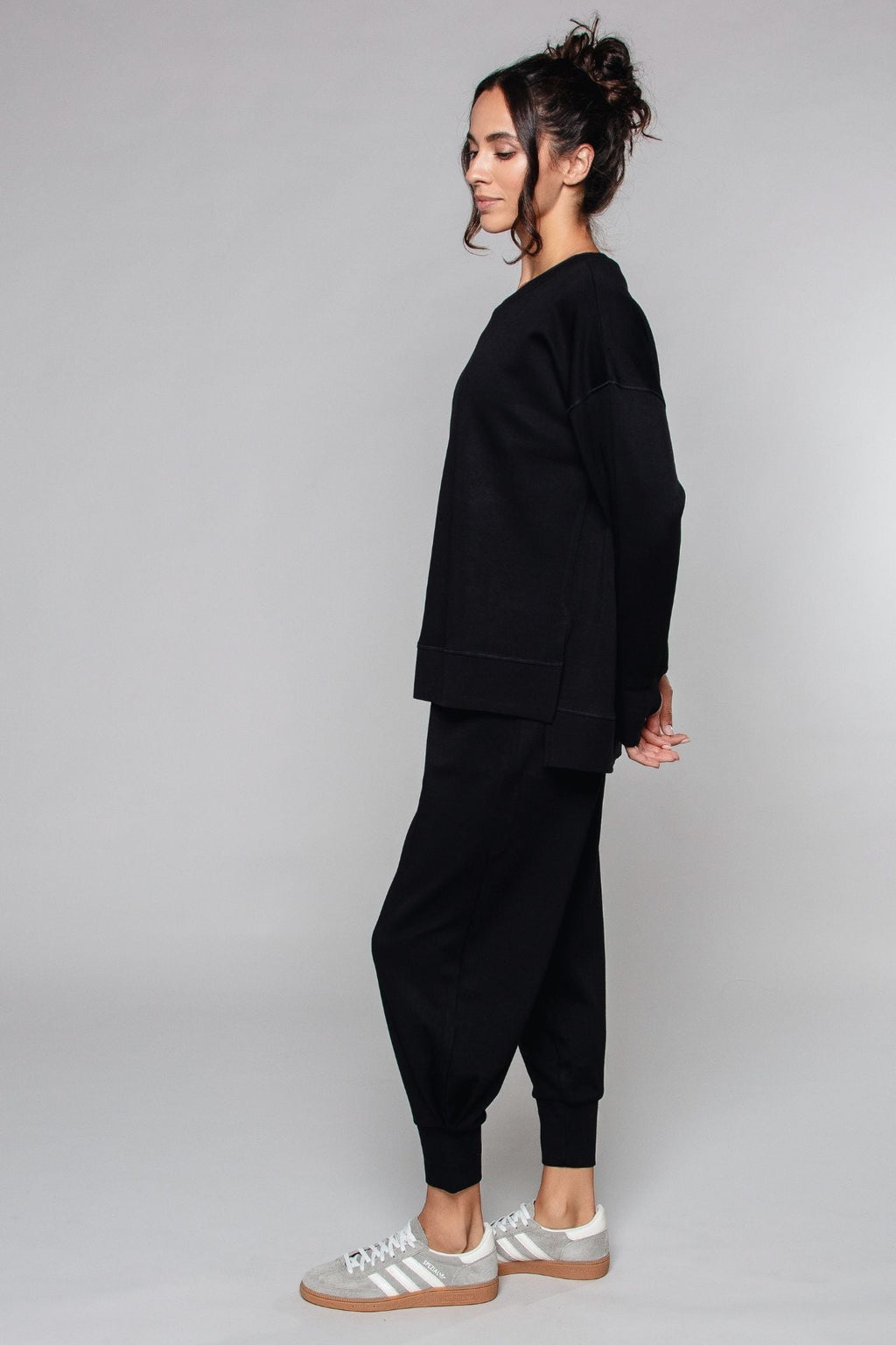 Pantalon de jogging resserré aux chevilles noir
