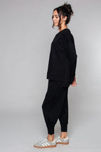Pantalon de jogging resserré aux chevilles noir