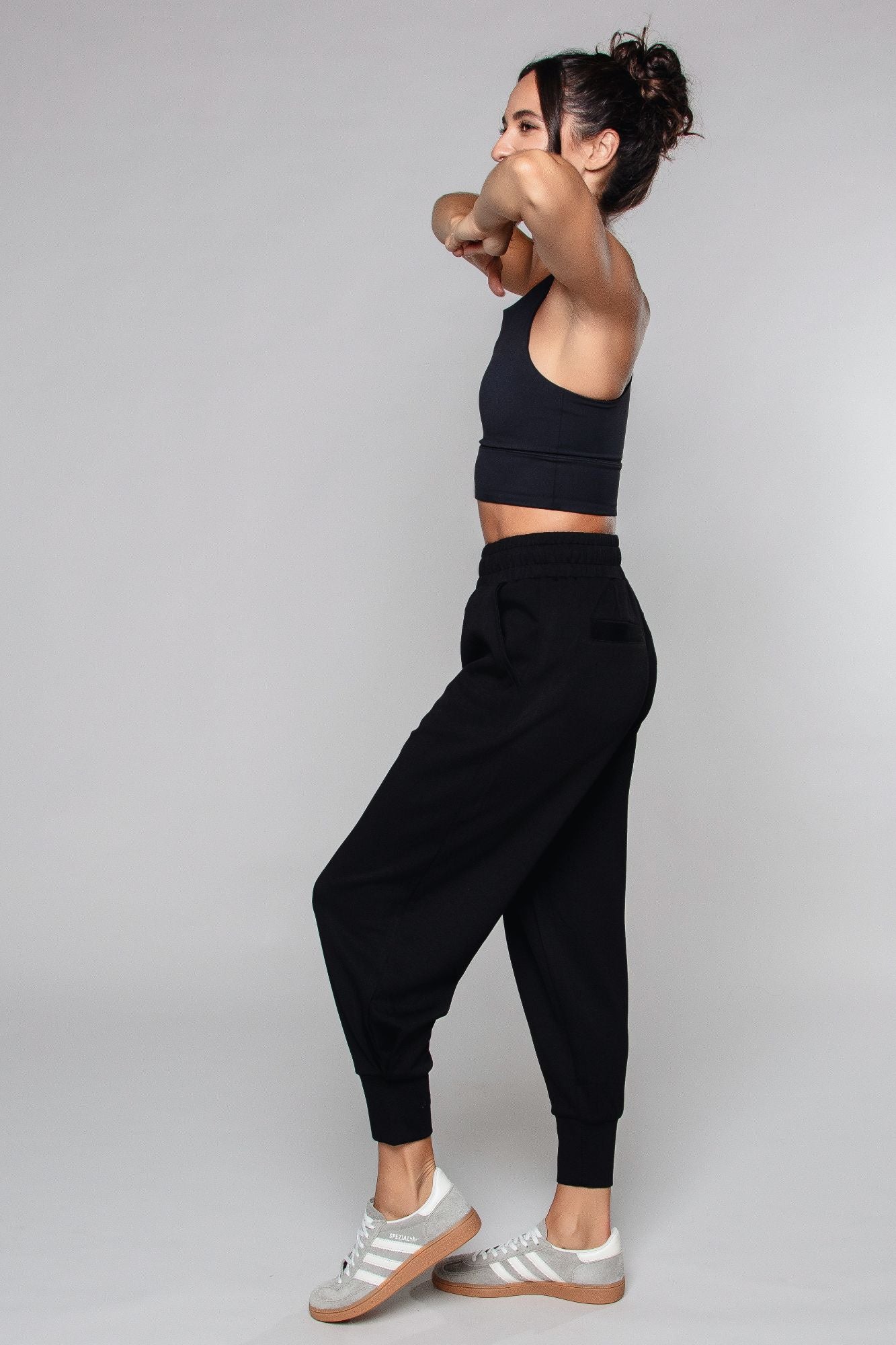 Pantalon de jogging resserré aux chevilles noir