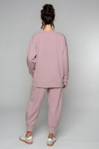 Jogging à revers blush