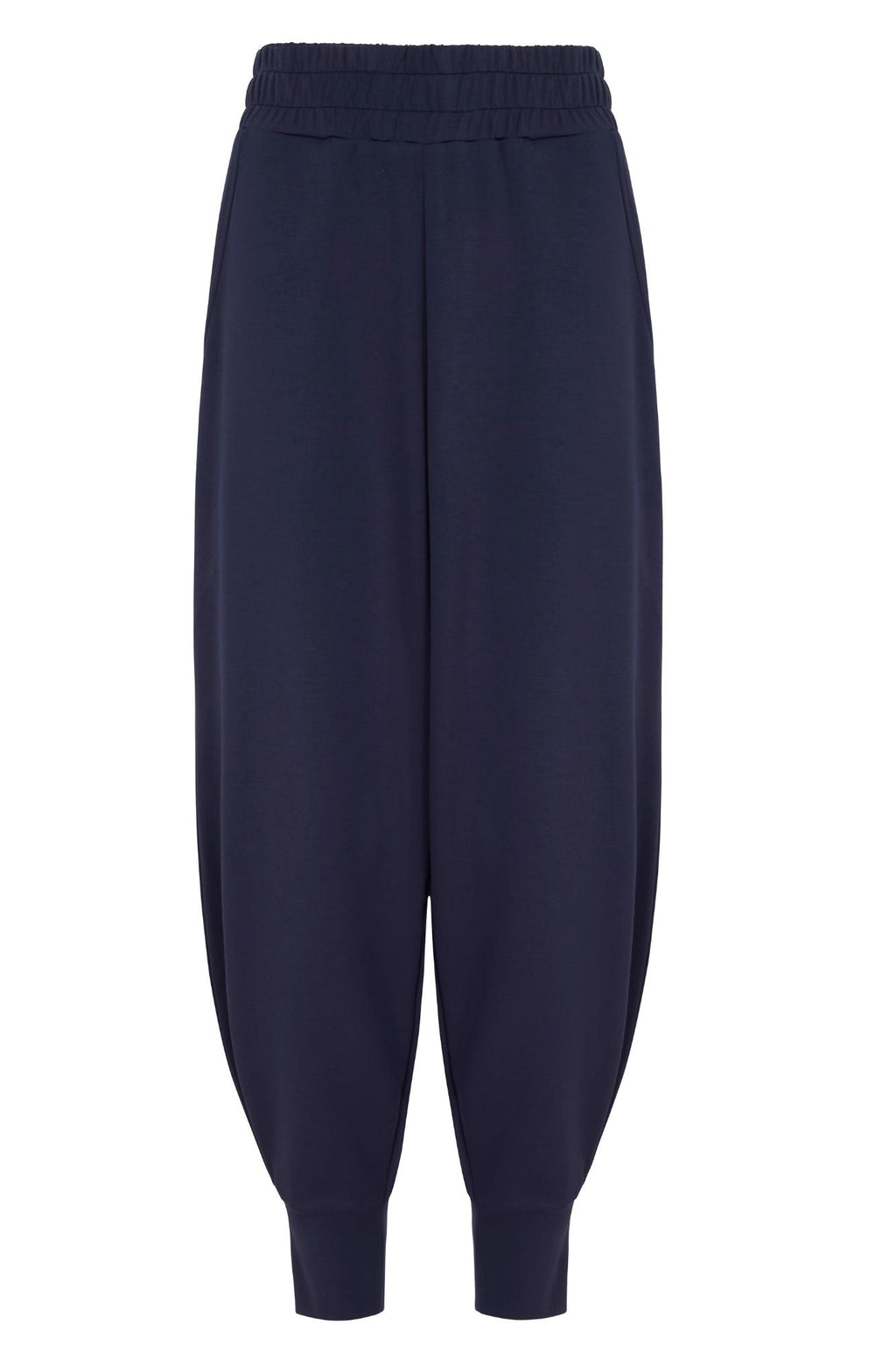 Pantalon de survêtement resserré aux chevilles bleu marine