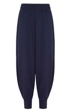 Pantalon de survêtement resserré aux chevilles bleu marine