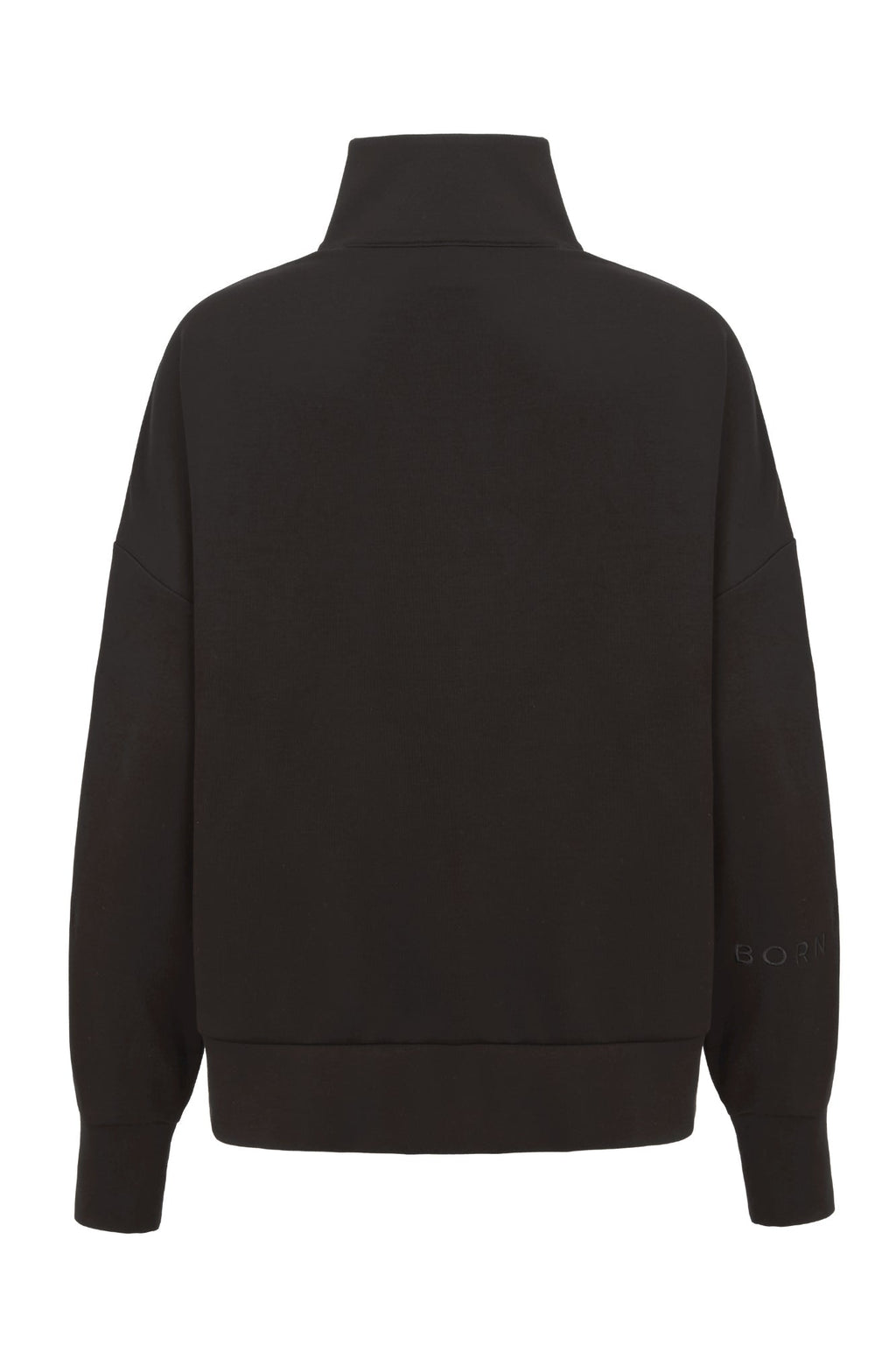 Sweat-shirt demi-zip noir