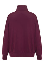 Sweat-shirt demi-zippé Cerise Noire