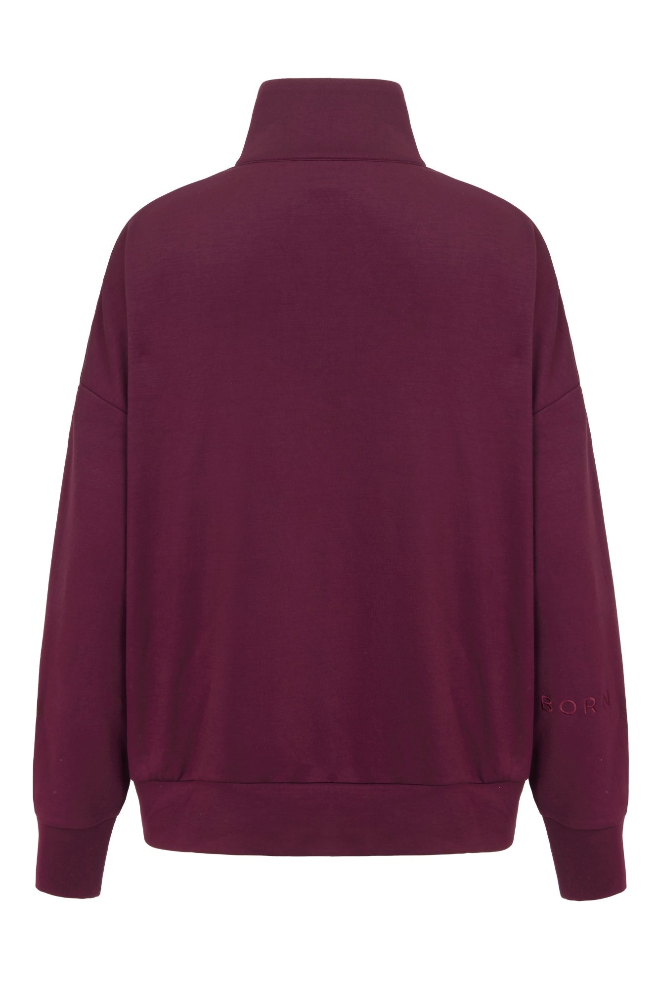 Sweat-shirt demi-zippé Cerise Noire