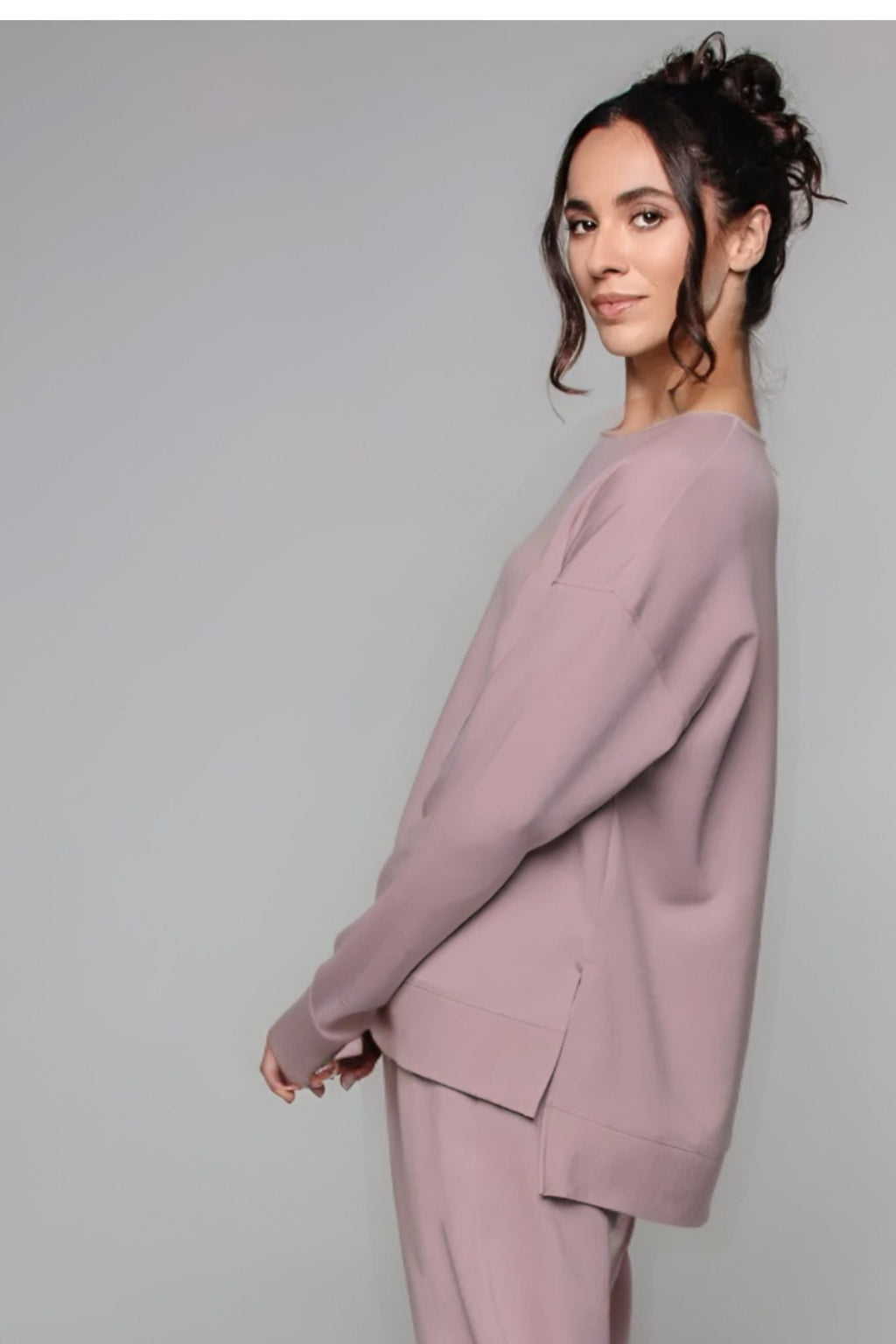 Sweat-shirt long Blush