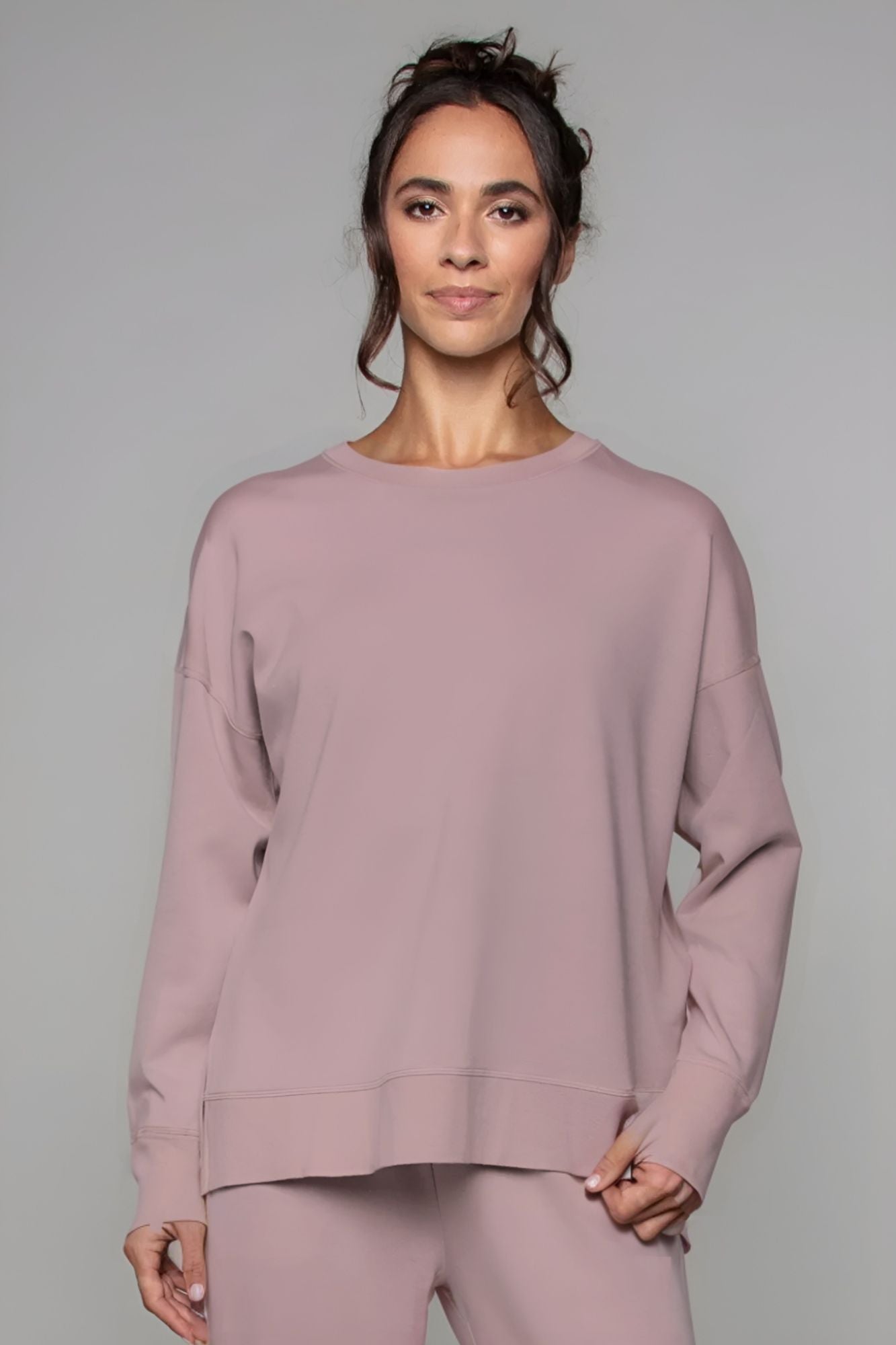 Sweat-shirt long Blush