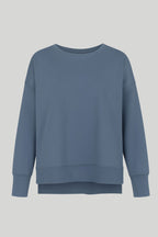 Sweat-shirt long indigo
