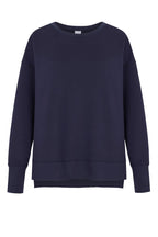 Sweat-shirt long bleu marine