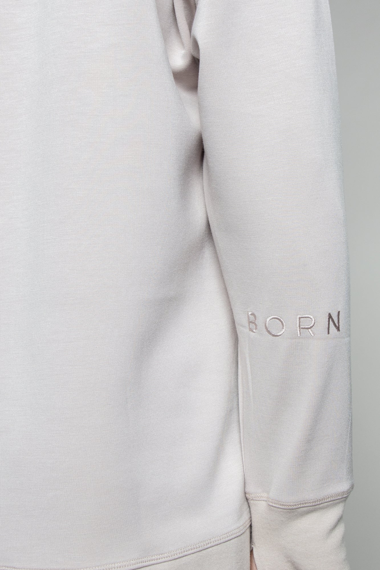 Sweat-shirt long coupe avoine