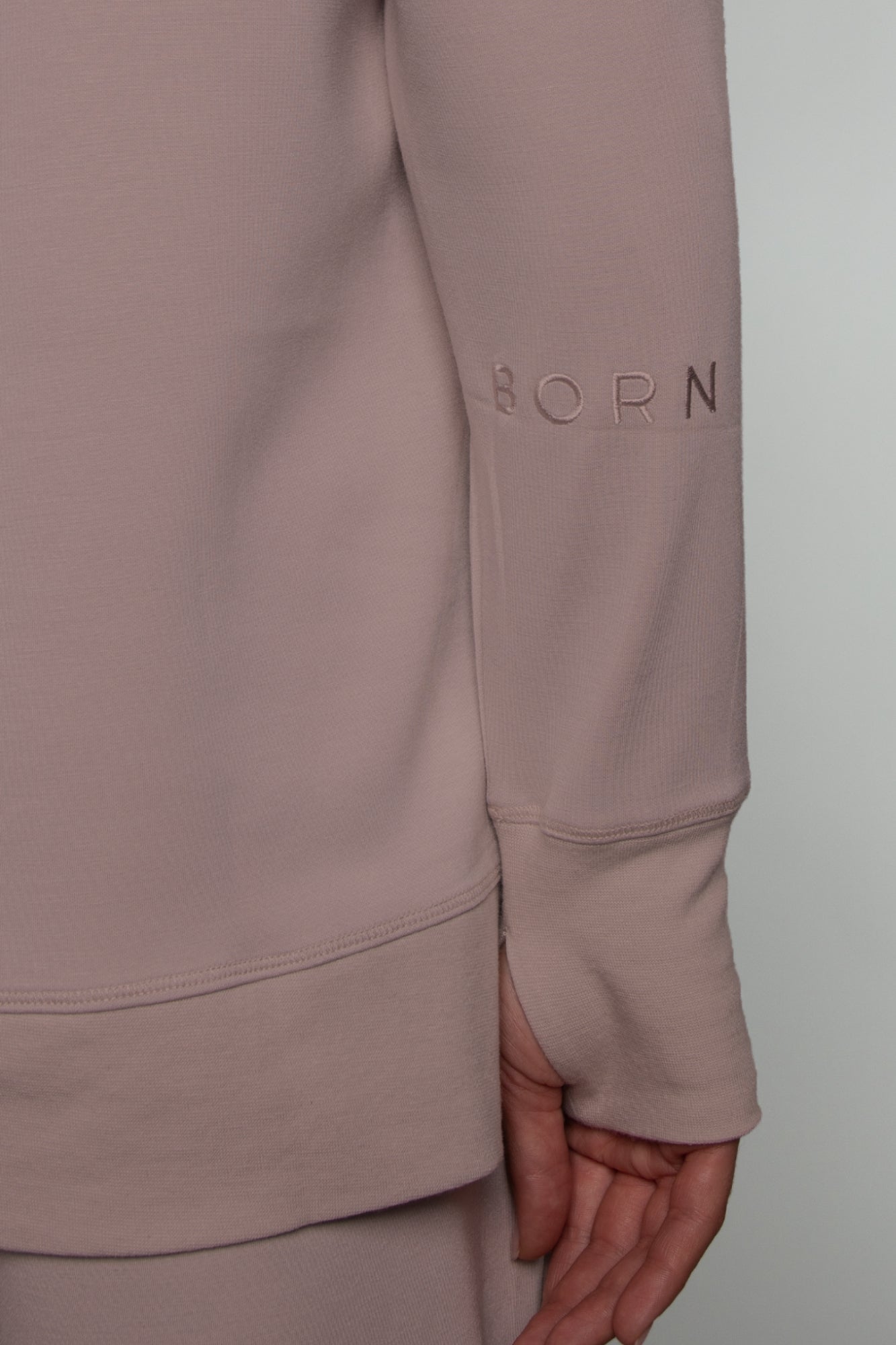 Sweat-shirt long taupe