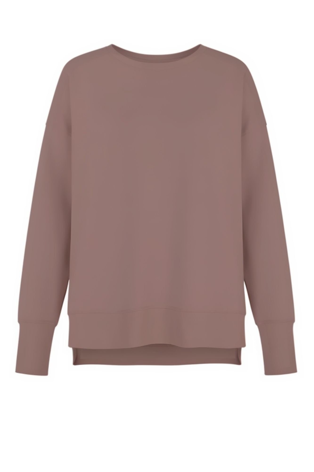 Sweat-shirt long taupe