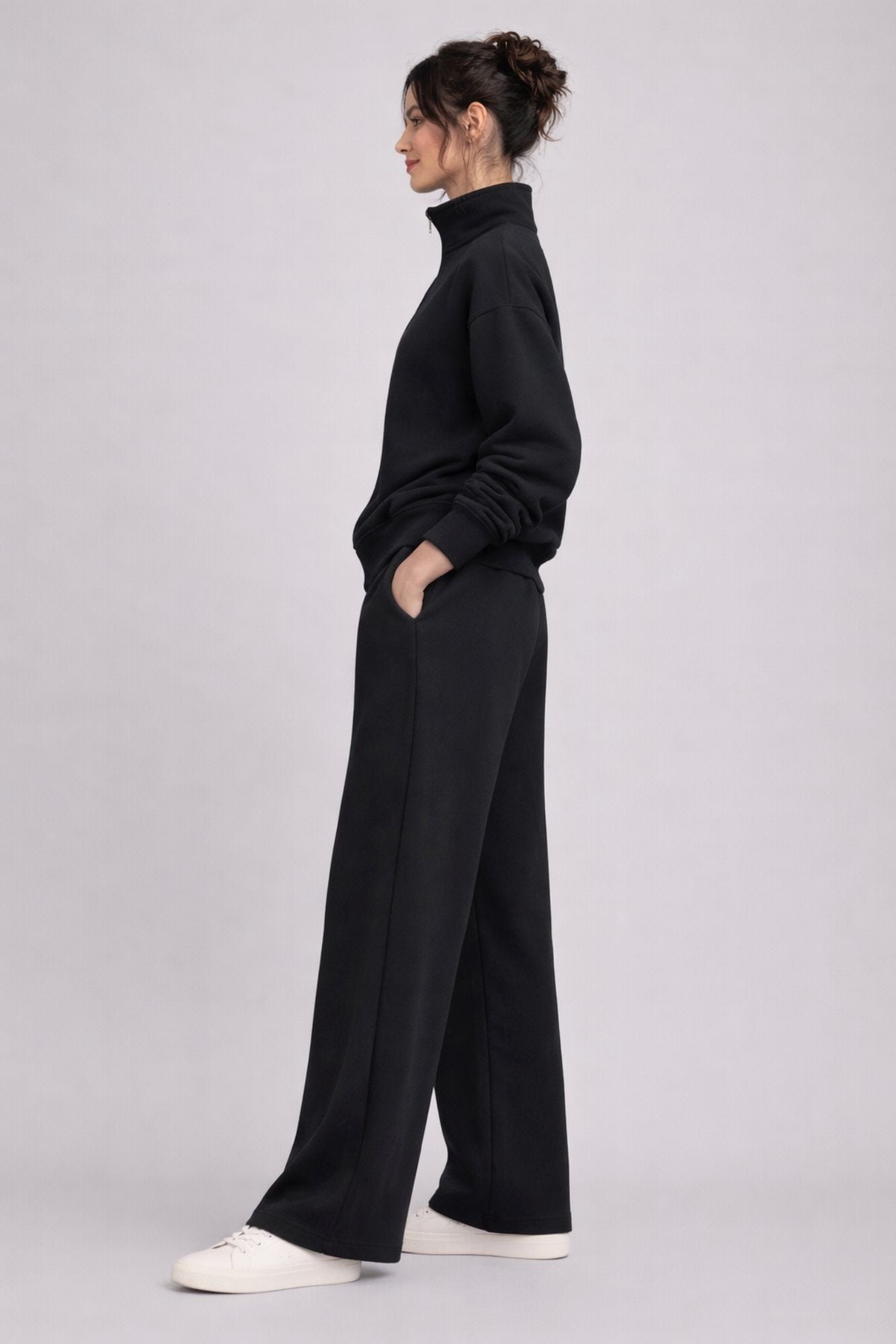 Pantalon de survêtement large Noir