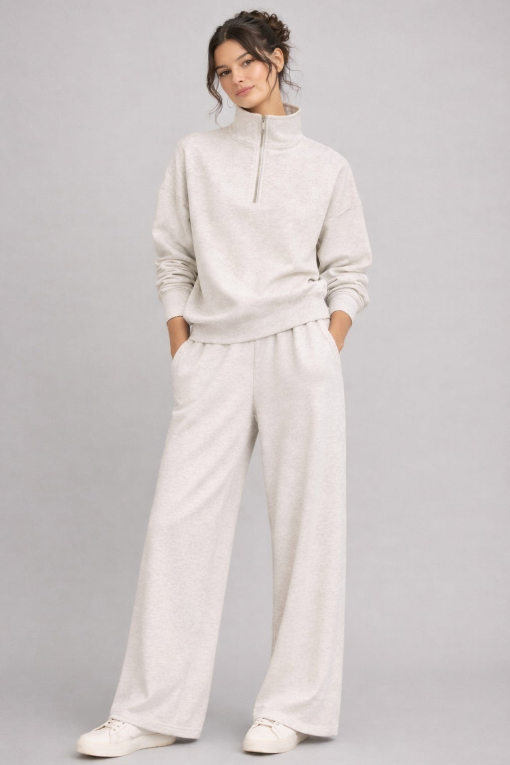 Pantalon de jogging ample chiné