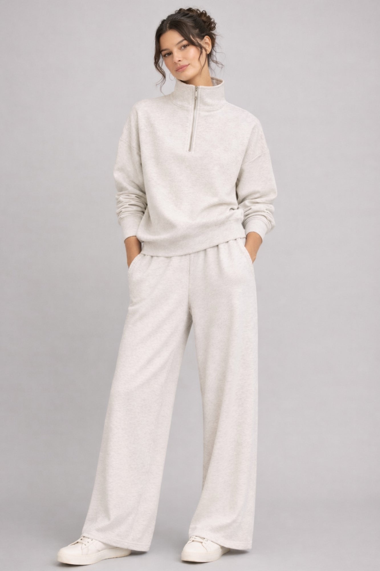 Pantalon de jogging ample chiné